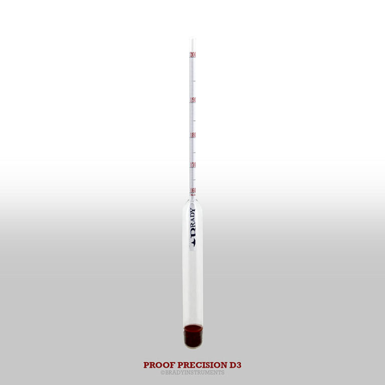 Proof Precision Hydrometers Brady Instruments