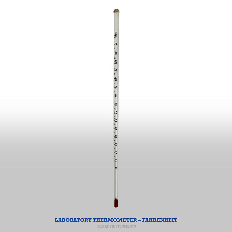 Laboratory Thermometer – Fahrenheit – Brady Instruments