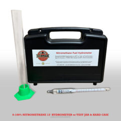 0-100% Nitromethane Fuel 12" Hydrometer w/Test Jar & Hard Case